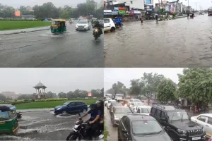 जयपुर में अल सुबह से हो रही मूसलाधार बारिश : निचले इलाकों में हुआ जलभराव, सवाईमाधोपुर सहित कई जिलों में बाढ़ के हालात 