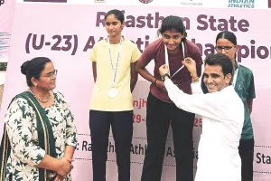 राजस्थान अंडर-23 एथलेटिक्स चैंपियनशिप : जयपुर की कशिश और कोटा के तेज बने 100 मीटर दौड़ के चैंपियन