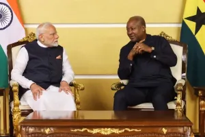 मोदी ने जॉन महामा से की बातचीत : द्विपक्षीय संबंधों को व्यापक साझेदारी के स्तर तक बढ़ाने का किया फैसला, मोदी ने कहा- राष्ट्र निर्माण की यात्रा में भारत-घाना सह-यात्री है