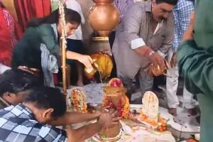 अमरापुर स्थान में विशेष पूजा, निकली कांवड़ यात्रा 