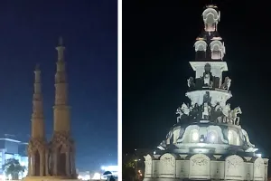 रात में घोड़ा चौराहा हो रहा रोशन व एरोड्राम पर छाया अंधेरा