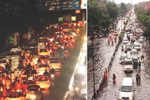 बारिश से जाम तक, घंटों में पहुंचे मुकाम तक : शहर में जगह-जगह भरा पानी, अस्पतालों में पानी से लोग परेशान, जयपुर में चार इंच से ज्यादा बारिश ने बिगाड़े हालात