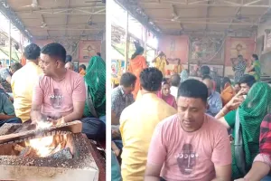 गोविंद देवजी मंदिर में हरियाली तीज पर महिलाओं को सौभाग्यवर्धक मेहंदी भेंट, झूले पर झूले ठाकुरजी