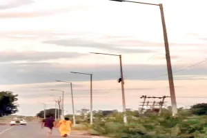 हाईमास्ट लाइट हुई दुर्दशा की शिकार, नहीं हो रही सार-संभाल