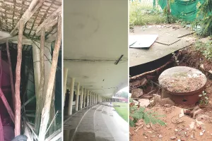 आईपीएल से पहले दस करोड़ खर्च कर बनाया वीआईपी साउथ स्टेंड, एक ही बरसात ने बिगाड़ दी सूरत