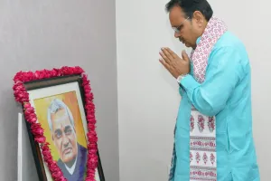 मुख्यमंत्री भजनलाल शर्मा ने पूर्व प्रधानमंत्री स्व. अटल बिहारी वाजपेयी की पुण्यतिथि पर श्रद्धांजलि अर्पित की