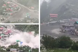 उत्तराखंड़ में अचानक बाढ़ से बहे मकान : कई लोगों के मारे जाने की आशंका, होटलों में घुसा पानी और मलबा 