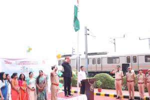 मानसरोवर डिपो स्थित प्रशासनिक भवन में किया गया ध्वजारोहण 