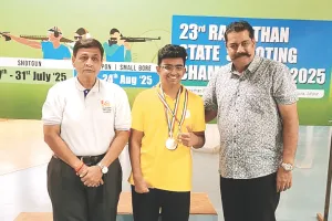 23वीं राजस्थान स्टेट शूटिंग चैंपियनशिप, पैरा निशानेबाज गौतम ने जीते 3 पदक  