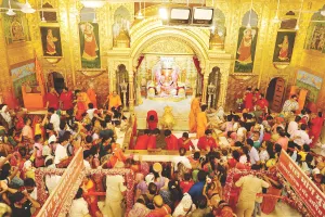 मंदिरों में प्रथम पूज्य को सिंजारे की मेहंदी अर्पित : शहर के गणेश मंदिरों में अनुष्ठान, आज घर-घर होगी स्थापना