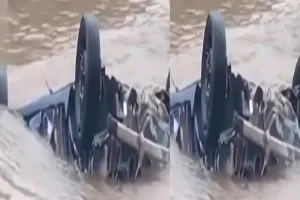 छत्तीसगढ में पुल पार करते समय बही कार : एक ही परिवार के 4 लोगों की मौत, चालक ने तैरकर बचाई जान 