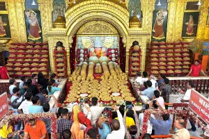 मोतीडूंगरी गणेश मंदिर में सवा लाख मोदकों की अद्भुत झांकी, महंत कैलाश शर्मा बोले– आस्था का अनुपम उत्सव