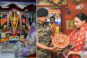 उपमुख्यमंत्री दिया कुमारी ने जैसलमेर में तनोट माता मंदिर में की पूजा, बीएसएफ जवानों का बढ़ाया हौसला