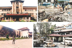 झुलसी इमारतें, टूटा-फूटा फर्नीचर और जला हुआ सामान बयां करता आंदोलन का खौफनाक मंजर : हिंसा के बाद हालात सामान्य, विरोध में नेपाल के 72 लोगों ने गंवा दी जान 