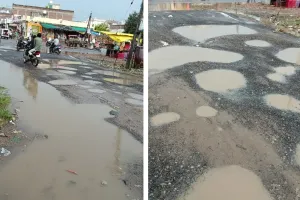 लापरवाही: दहीखेड़ा व डुंडी गाडरवाड़ा रोड पर गहरे गड्ढे बने जानलेवा, हादसे की आशंका