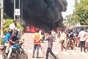 55 यात्रियों से भरी चलती रोडवेज बस बनी आग का गोला, ड्राइवर की सतर्कता आई काम