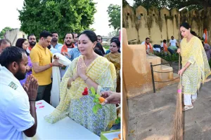 जंतर मंतर पर स्वच्छता अभियान में शामिल हुईं दिया कुमारी, स्वच्छ भारत और लोकल फॉर वोकल पर जताई प्रतिबद्धता