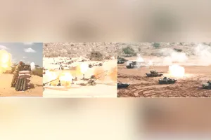 सप्त शक्ति कमान का मरुधरा में महा-अभ्यास ‘अमोघ फ्यूरी’ : रेतीले धोरों में उठा धूल का गुबार, गरजीं सेना की तोप; टैंकों ने दागे गोले