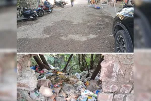 कोटा दक्षिण वार्ड 23 - झूलते बिजली के तार व नालियों के टूटे ढक्कन बने मुसीबत, पार्क को जीर्णोद्धार की दरकार