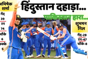 एशिया कप : भारत ने सुपर-4 मुकाबला 6 विकेट से जीता, तनावपूर्ण मैच में अभिषेक की आंधी में उड़ा पाकिस्तान