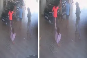 मेंटेनेंस विवाद में युवती पर हमला : लात-घूसों से युवती के साथ मारपीट, घटना का वीडियो सोशल मीडिया पर वायरल