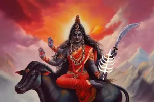 दुर्गा से प्रकट हुई ज्वाला से सातवीं देवी कालरात्रि का आविर्भाव : काला वर्ण, बिखरे केश, चार भुजाओं में लोहे का खड्ग ही इनकी विशेष पहचान 