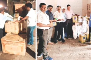 शुद्ध आहार मिलावट पर वार अभियान : नामी ब्रांड के नकली घी का जखीरा पकड़ा, चांदपोल बाजार में 884 लीटर नकली घी सीज