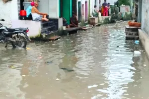 लापरवाही: नाला अवरुद्ध होने से यादव मोहल्ला बना तालाब