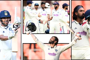 पहला टेस्ट : भारत ने बनाया 5 विकेट पर 448 रनों का विशाल स्कोर, केएल राहुल, ध्रुव जुरेल और रविन्द्र जडेजा ने बनाए शतक