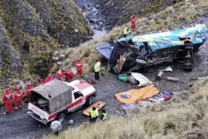 खतरनाक पहाड़ी रास्ते पर मौत का मोड़ : बोलीविया में सड़क से नीचे गिरी बस, हादसे में 16 लोगों की मौत; मलबे से निकले जीवित बचे लोग और शव 