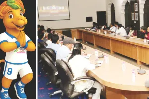खेलो इंडिया यूनिवर्सिटी गेम्स : खेलमंत्री कर्नल राज्यवर्धन ने ली समीक्षा बैठक, गीत-संगीत के साथ ड्रोन शो होगा आकर्षण