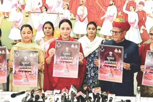 उपमुख्यमंत्री दीया कुमारी ने किया पर्यटन भवन में घूमर फेस्टिवल 2025 के पोस्टर का विमोचन