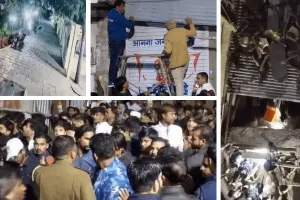 दिनभर अफरा-तफरी, देर रात दहशत पर काबू : रात साढे़ बारह बजे एक दुकान में लेपर्ड को ट्रेंकुलाइज कर किया रेस्क्यू, मौके पर लोगों की भीड़ जमा 