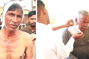 पैंथर ने किसान और वनकर्मी पर हमला कर किया लहूलुहान : मौके पर पहुंची वन विभाग की टीम, लगाया पिंजरा