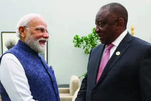 मोदी ने सिरिल रामफोसा से की मुलाकात : भारत-दक्षिण अफ्रीका साझेदारी की समीक्षा की, सहयोग को बढ़ाने पर भी की बात 