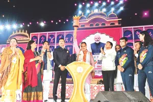 जयपुर में हुआ रंगारंग आगाज : खेलों के भव्य उद्घाटन समारोह में मुख्यमंत्री ने कहा- खेलो इंडिया यूनिवर्सिटी गेम्स ने प्रतिभाओं के सपनों को दी नई उड़ान