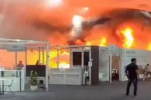 ब्राजील में सीओपी 30 जलवायु सम्मेलन के मुख्य स्थल पर लगी आग, 21 लोग घायल