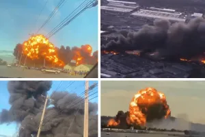 अमेरिकी में उड़ान के बाद कार्गो विमान क्रैश : आग के गोले में तब्दील हुआ विमान, हादसे में 3 लोगों की मौत