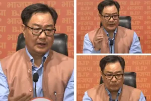 राहुल गांधी के वोट चोरी के मुद्दे पर भाजपा का पलटवार : हरियाणा का मुद्दा उछालकर जनता को कर रहे गुमराह, रिजिजू ने कहा- अपनी विफलताओं को छिपाने के लिए लोगों को सुना रहे कहानी