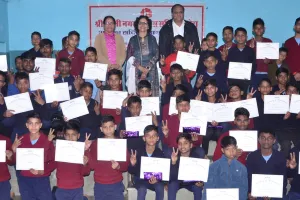 दैनिक नवज्योति की दशहरा थीम पर आयोजित ड्रॉइंग प्रतियोगिता के पुरस्कार वितरित