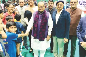 ओएन दीक्षित जिला बैडमिंटन में एक दिन में हुए 350 मैच, हिमाक्ष ने किया बड़ा उलटफेर