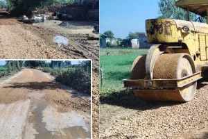 असर खबर का - बरुंधन सीसी रोड के अधूरे हिस्सों का कार्य शुरू