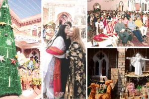 क्रिसमस पर्व हर्षोल्लास से मनाया : चर्च रंगीन फर्रियों और रंग-बिरंगी रोशनी से जगमगाते नजर आए, प्रभु यीशु के जन्म की झांकियों से सजे गिरजाघर