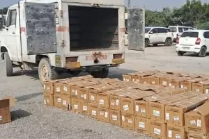 नाथद्वारा में अवैध विस्फोटक से भरी पिकअप जब्त : 10 किलोमीटर तक तबाही मचा सकता था धमाका, नाकाबंदी में भाग रहा था संदिग्ध