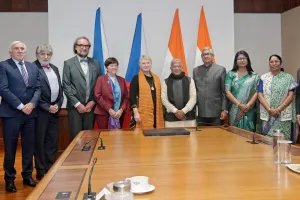 चेक गणराज्य के संसदीय प्रतिनिधिमंडल ने राज्यसभा के माननीय उपसभापति श्री हरिवंश से भेंट की