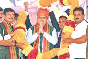 338 करोड़ रुपए के विकास कार्यो का लोकार्पण-शिलान्यास : भजनलाल का कांग्रेस पर निशाना, कहा- विकास नहीं दिख रहा तो शिविरोंं में जाकर आंखों की जांच कराएं