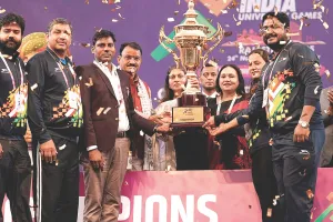 चंडीगढ़ यूनिवर्सिटी ने बरकरार रखी ओवरऑल चैंपियनशिप, ओलंपियन तैराक श्रीहरि नटराज बने केआईयूजी के सबसे सफल एथलीट