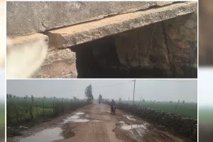 पूरी तरह जर्जर हुआ समरानिया-निवाड़ी लिंक रोड