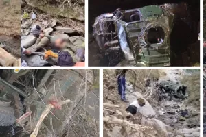 जम्मू-कश्मीर में सेना की गाड़ी खाई में गिरी, 10 जवान शहीद, सभी घायलों को एयरलिफ्ट किया  