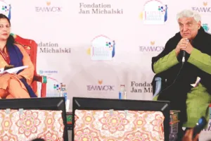 जेएलएफ में चले शब्दों के बाण : बॉलीवुड और सत्ता के रिश्तों पर उठते सवालों के बीच बोले कवि जावेद अख्तर- समाज के बदलाव से तय होता है सिनेमा का नायक, सत्ता से टकराव अकेले फिल्मों की जिम्मेदारी नहीं